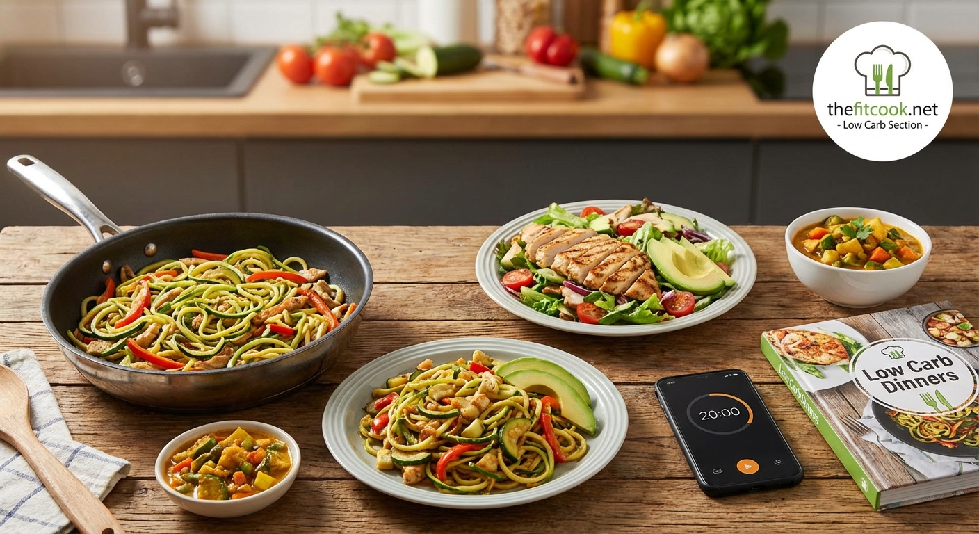 Quick Low Carb Dinners Ready in 20 Minutes or Less - Illustration 1