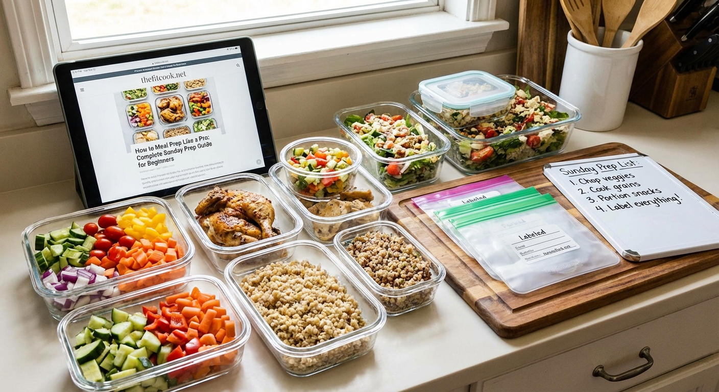 How to Meal Prep Like a Pro: Complete Sunday Prep Guide for Beginners — 1